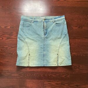Vintage Bebe sport jean skirt
